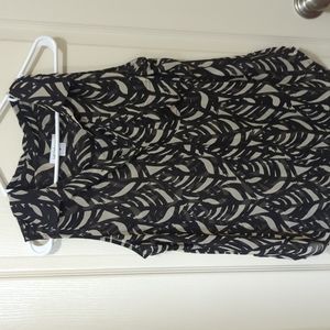 Liz Claiborne sheer sleeveless blouse
